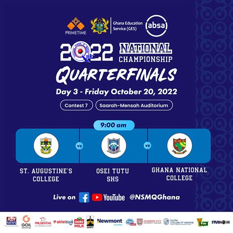 NSMQ2022: Quarterfinal Contests .
